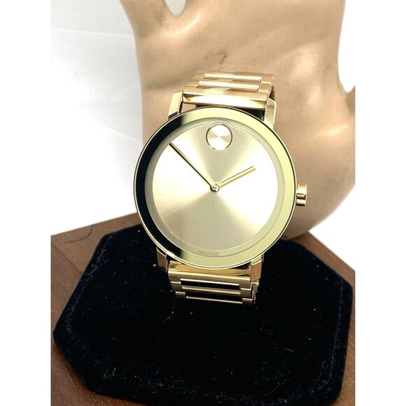 Movado Men's Watch 3600508 Bold Swiss Quartz Gold Tone Stainless Steel 40mm - Picture 1 of 14